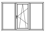 Замена трехстворчатого окна под ключ (эконом)
